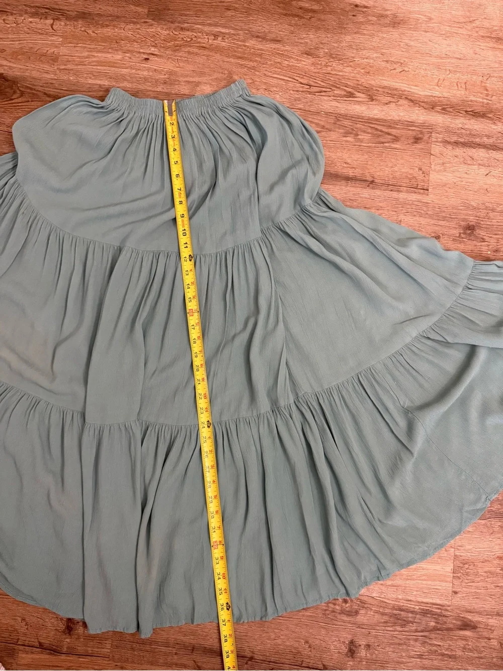 Double D Ranchwear • Turquoise Tiered Broomstick Maxi Skirt